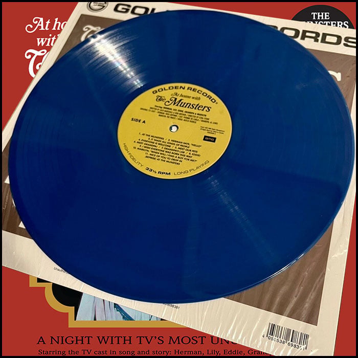 The Munsters: At Home With The Munsters (Blue Vinyl Die Cut Cover)